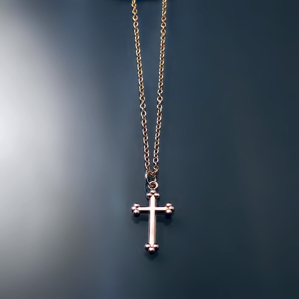Children Jewelry - 15 In Gold Or Silver Cross Necklace For Boys And Gi –  Loveivy.com